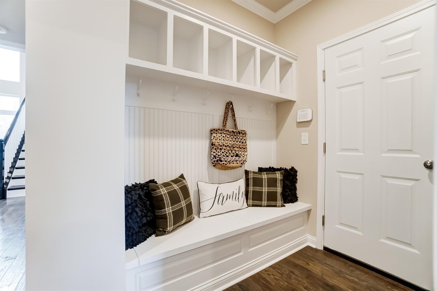 mudroom model home