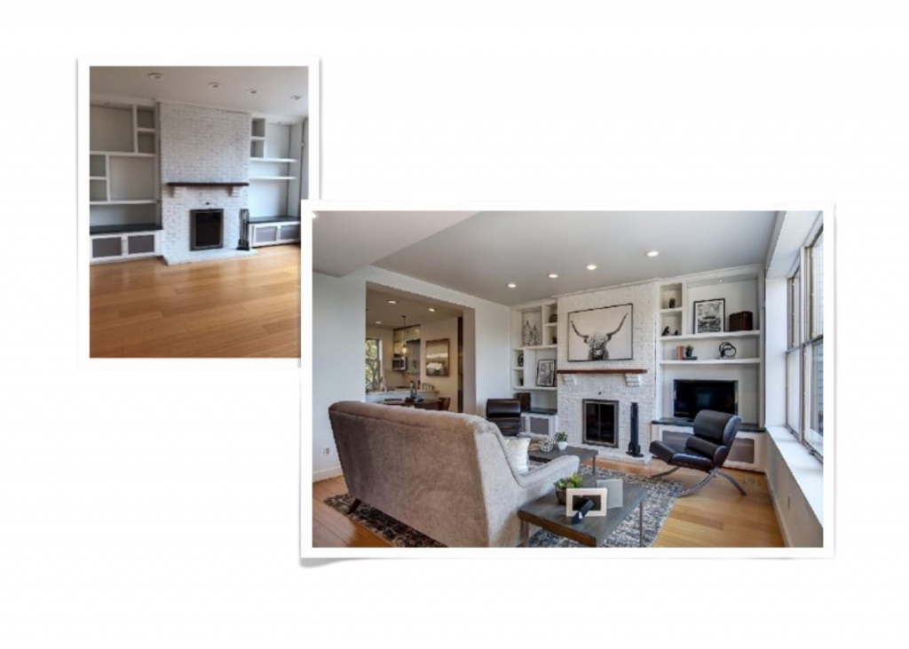 home staging before and after